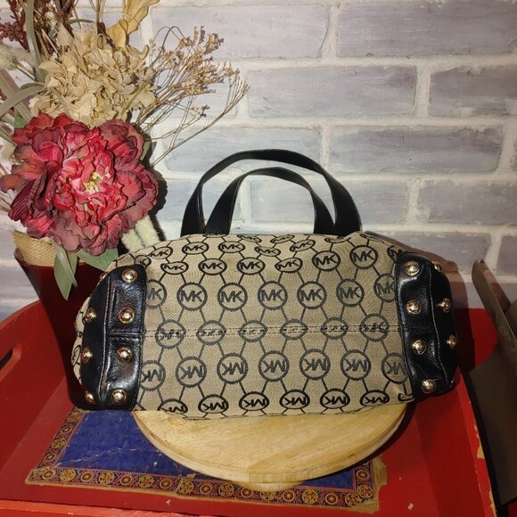 MICHAEL KORS Logo Shopper Tote Bag MK Canvas - Picture 3 of 5